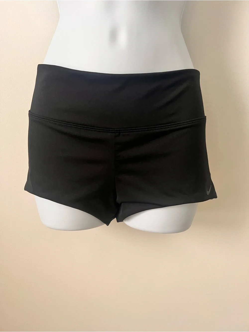 Nike Black Dri-FIT Fitted Workout Shorts Size M Running Training